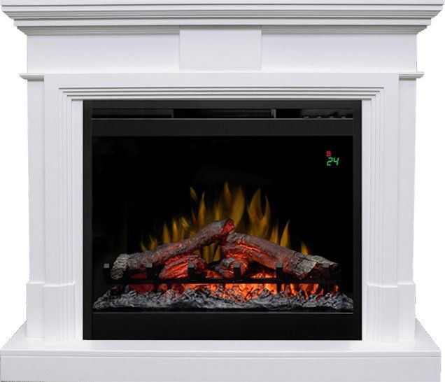 Каминокомплект Coventry - Белый с очагом Symphony 26'' DF2624-L,25986k25829