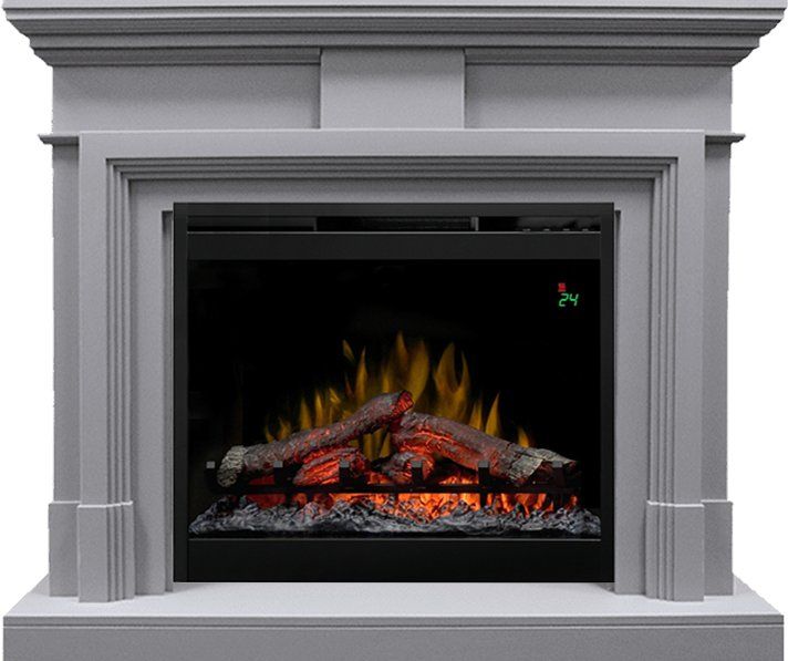 Каминокомплект Coventry Gray - Серый с очагом Symphony 26'' DF2624-L,26455k25829