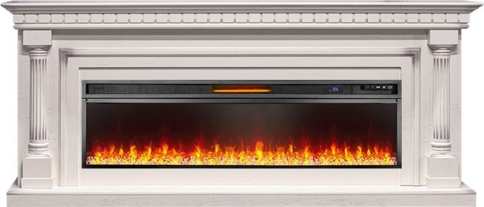 Каминокомплект Dallas 60 - Слоновая кость с патиной с очагом Vision 60 LED,28861k26940