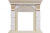 Каминокомплект Dublin - Слоновая кость с патиной - Сланец крем с очагом Majestic FX Brass,27096k26924 - 3