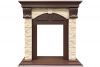 Каминокомплект Dublin STD SFT (Разборный) - Темный дуб - Сланец с очагом Majestic FX Brass,36297k26924 - 2