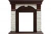 Каминокомплект Dublin - Темный дуб - Сланец белый с очагом Majestic FX Black,27095k26923 - 3