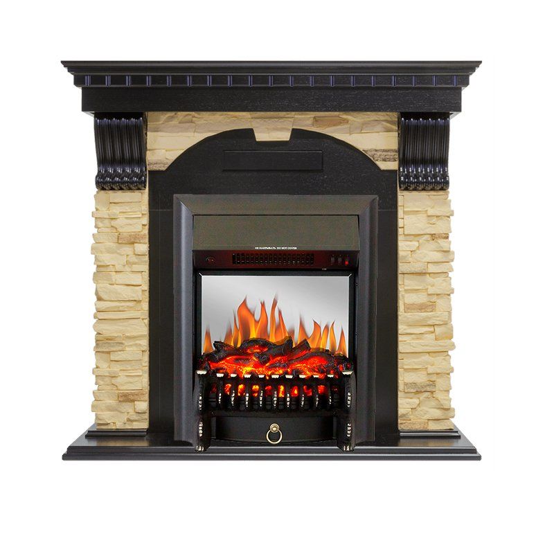 Каминокомплект Dublin - Венге - Сланец с очагом Fobos FX M Black,27101k26917