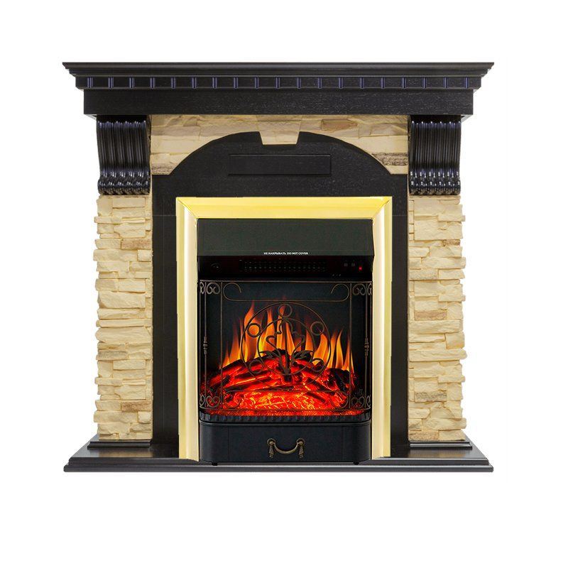 Каминокомплект Dublin - Венге - Сланец с очагом Majestic FX Brass,27101k26924