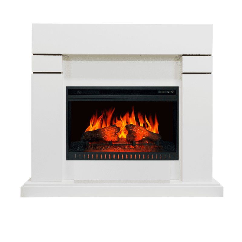 Каминокомплект Lindos - Алебастр (Высота 915 мм) с очагом Vision 26 EF LED FX,27127k26934