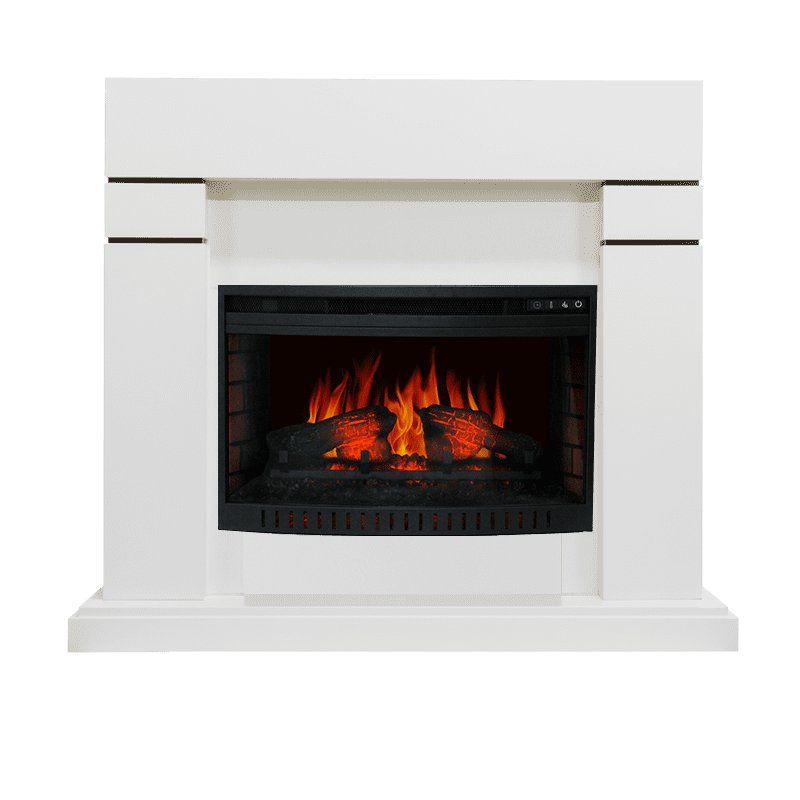 Каминокомплект Lindos - Белый (Высота 915 мм) с очагом Dioramic 26 LED FX,27126k26926