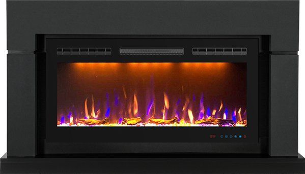 Каминокомплект Lindos Graphite Grey (Ширина 1470мм) с очагом Crystal 36 RF,29406k27390