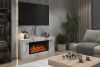 Каминокомплект Line SFT - Серый графит с черным с очагом Design L1000RF 3D PS-LOG,35791k34644 - 7