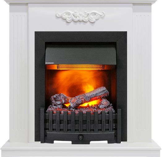 Каминокомплект Lumsden - Белый дуб с очагом Danville Black FB2,25902k25725