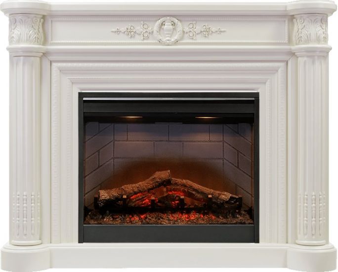 Каминокомплект Manor - Белый дуб с очагом Symphony 26'' DF2608-INT,25913k25720