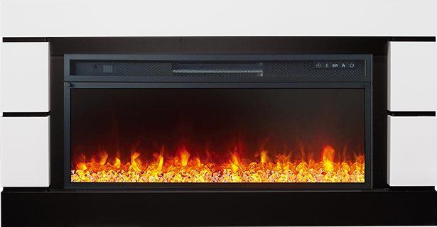 Каминокомплект Modern 42 (Разборный) - Белый с черным с очагом Vision 42 LED,36930k29150