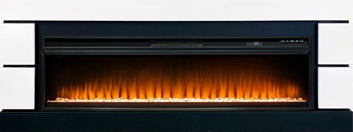 Каминокомплект Modern 60 (Разборный) - Белый с черным с очагом Vision 60 LED,36948k26940
