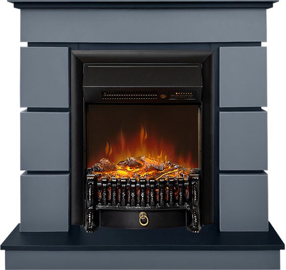 Каминокомплект Modern (Разборный) - Серый графит с очагом Fobos FX M Black RC,36288k26917