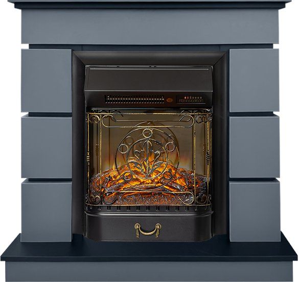 Каминокомплект Modern (Разборный) - Серый графит с очагом Majestic FX M Black RC,36288k26921