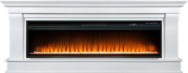 Каминокомплект Monaco 60 (Разборный) - Бьянко белый с очагом Vision 60 LED,35782k26940