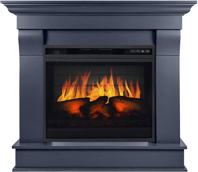 Каминокомплект Monaco (Разборный) - Серый графит с очагом Vision 23 EF LED 3D FX,35775k26931