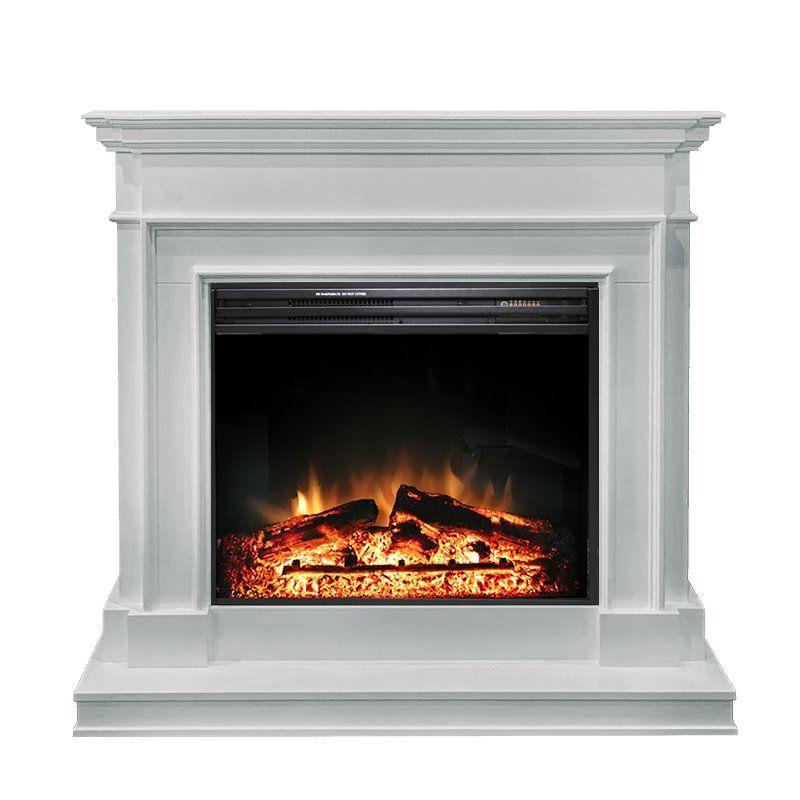 Каминокомплект Newport - Белый с очагом Jupiter FX New,27251k26939
