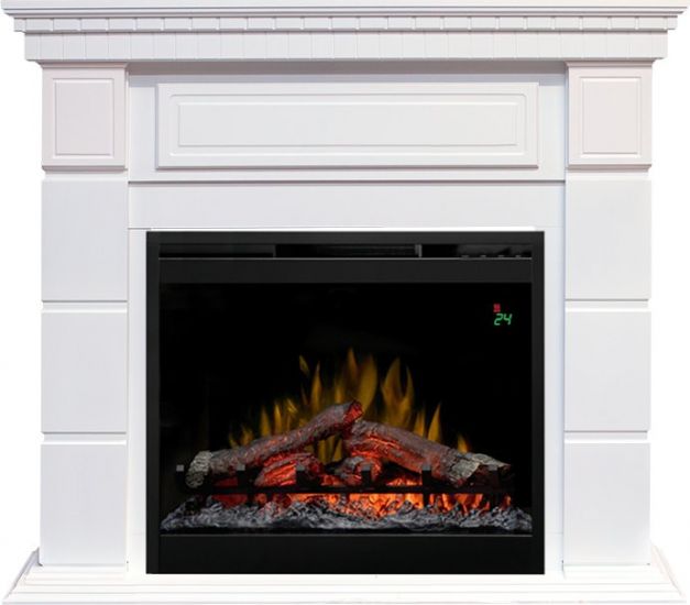 Каминокомплект Portland - Белый с очагом Symphony 26'' DF2624-L,27925k25829