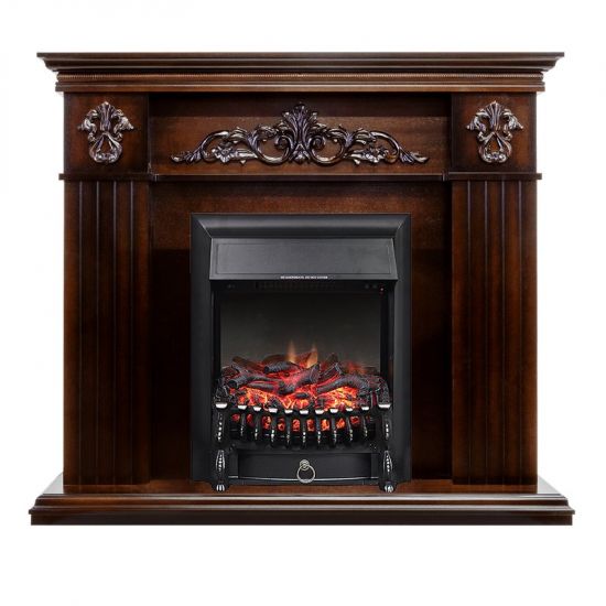Каминокомплект Provence - Коньяк с очагом Fobos FX Black,27214k26919