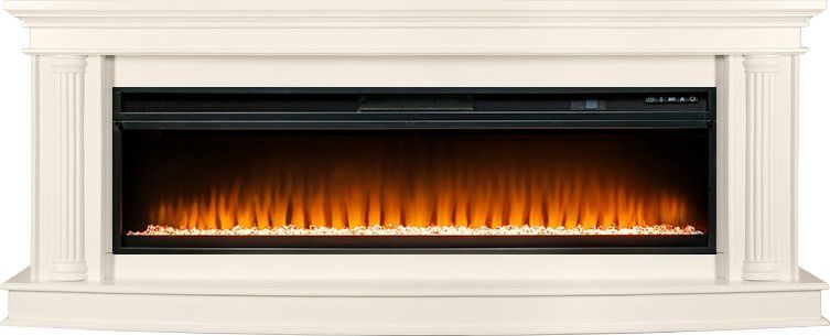 Каминокомплект Rome 60 - Слоновая кость с очагом Vision 60 LED,35809k26940