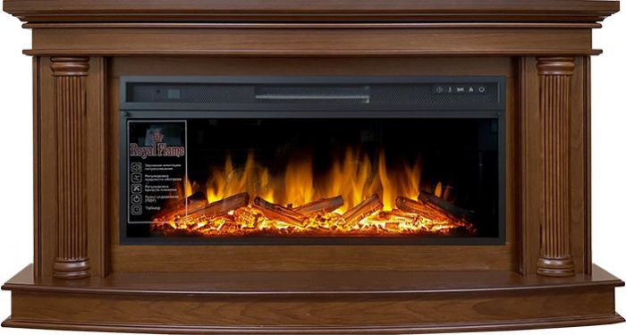 Каминокомплект Rome - Каштан с очагом Vision 42 LOG LED,29417k29151