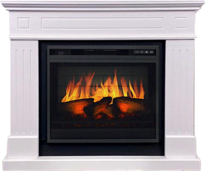 Каминокомплект Thompson 23 (Разборный) - Санд сноу с очагом Vision 23 EF LED 3D FX,36257k26931