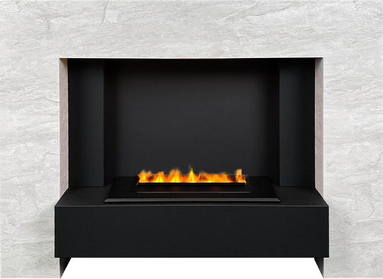 Каминокомплект Tokyo - Скол камня лайт с очагом Cassette 400 LNH-INT PS (без дров),35492k29998