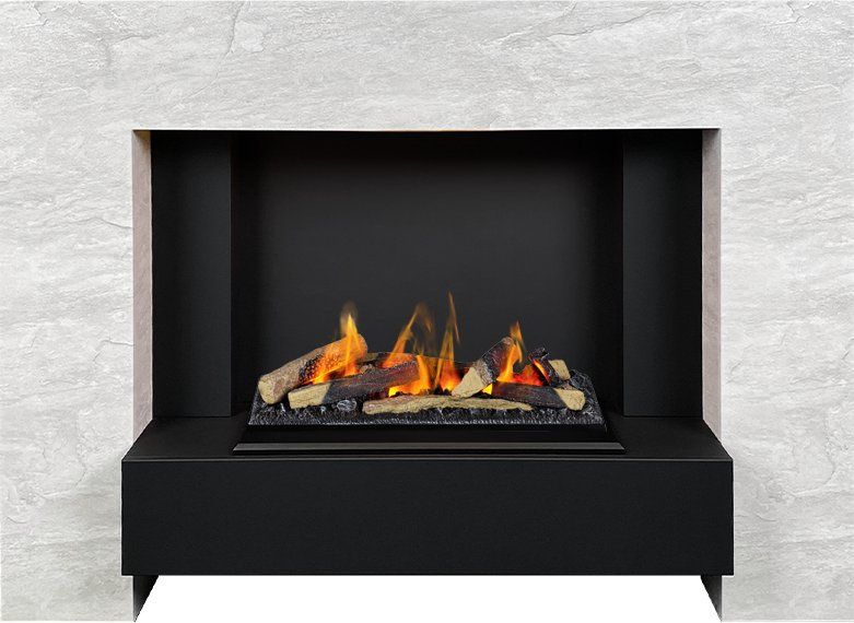 Каминокомплект Tokyo - Скол камня лайт с очагом Cassette 600 LNH-INT (с дровами),35492k29999