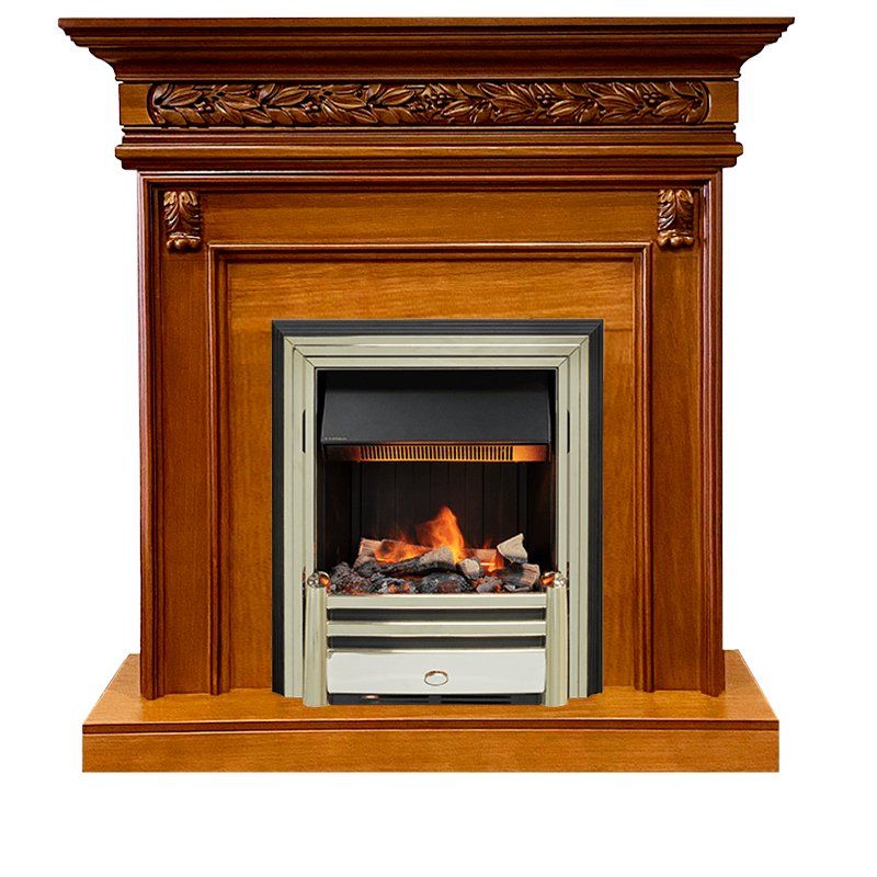 Каминокомплект Valletta - Орех с очагом Cavendish,28030k25722