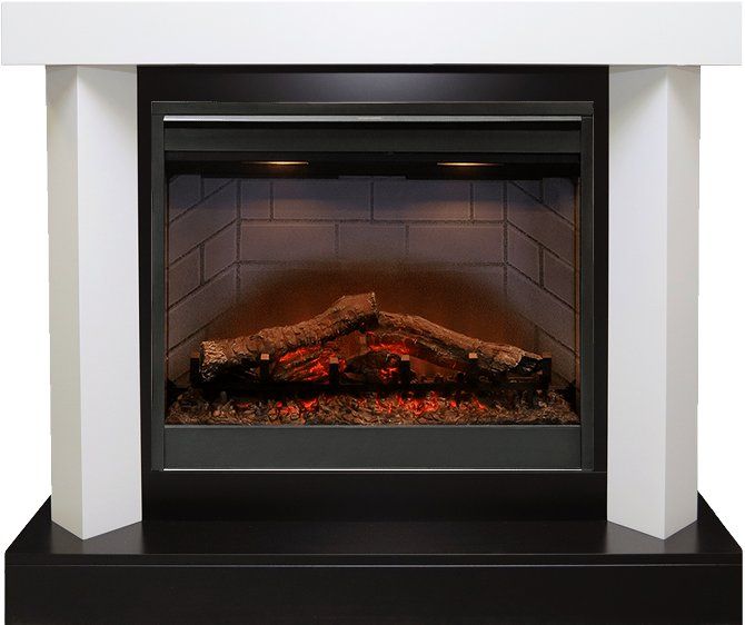 Каминокомплект Vancouver - Фактурный белый с очагом Symphony 26'' DF2608-INT,25974k25720