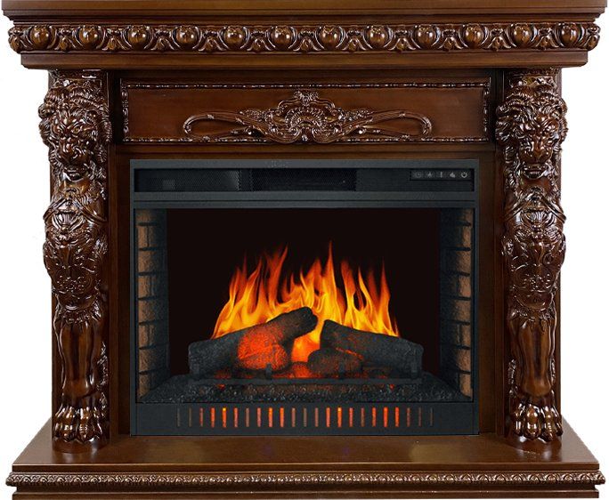 Каминокомплект Windsor - Темный дуб с очагом Vision 30 EF LED FX,30493k26938