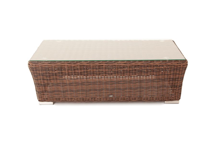 "Капучино" журнальный столик из искусственного ротанга, цвет коричневый