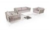 "Касабланка" лаунж-зона плетеная из роупа 4-местная, цвет серо-коричневый - 2