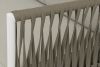 "Касабланка" левый модуль плетеный из роупа, каркас алюминий светло-серый (RAL7035) муар, роуп серо- - 7
