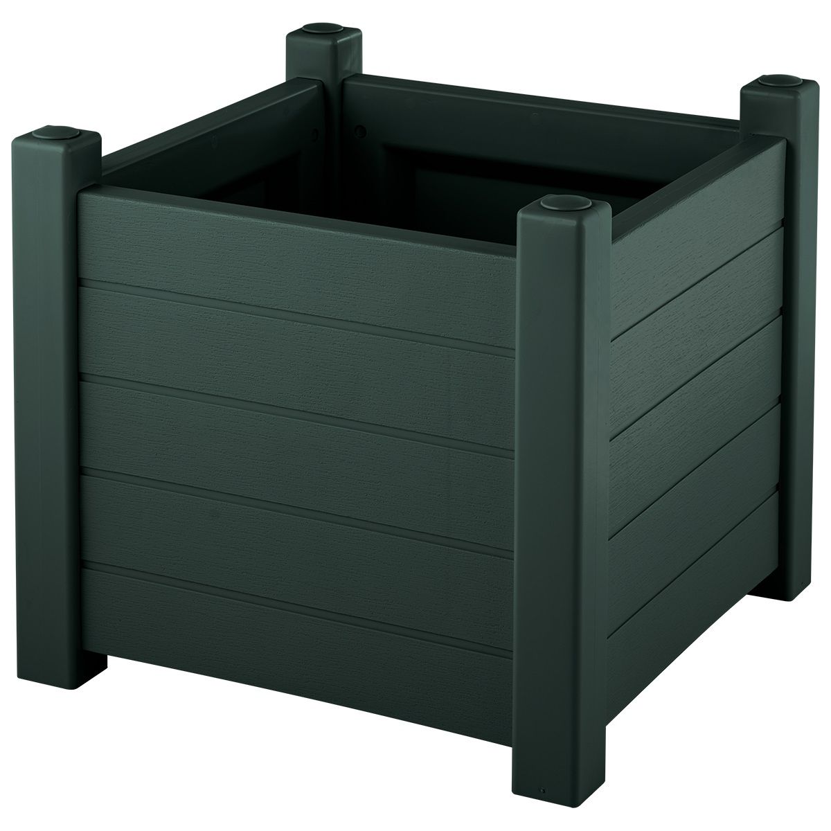 Кашпо Прованс арт.ЭП 496764 квадратное (темно-зеленый)