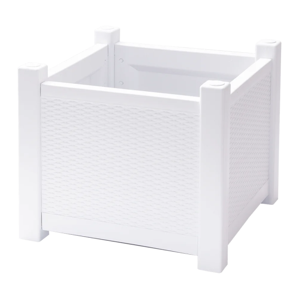 Кашпо Прованс плетеное арт.ЭП 331556 70л (белый)