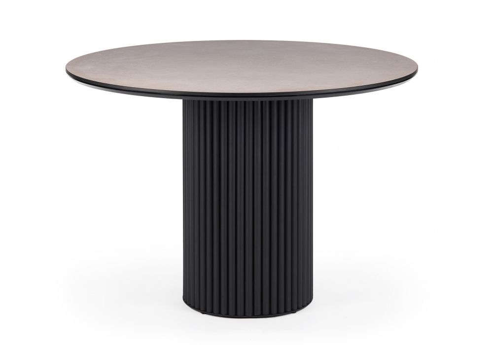 Керамический стол Барел 110 avenue grey sahara - черный