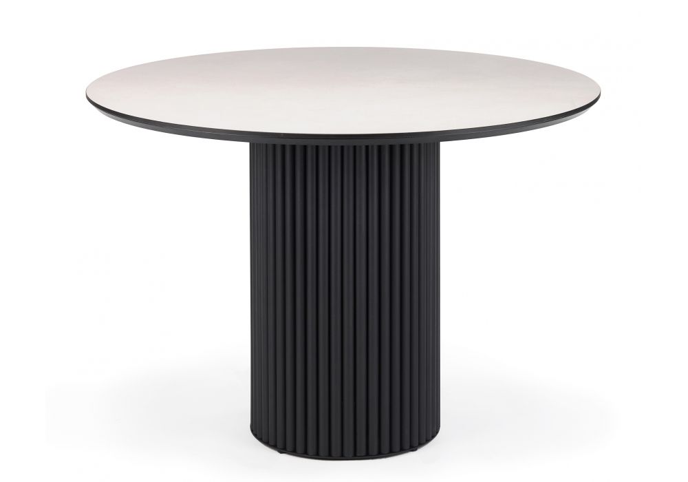 Керамический стол Барел 110 krater perla repose - черный