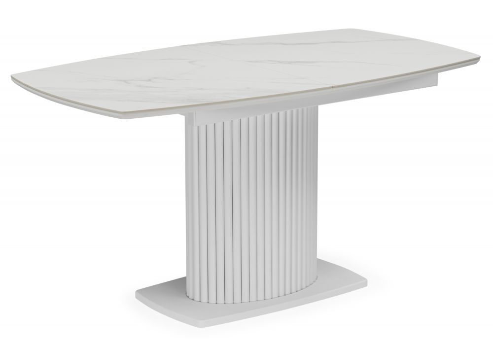 Керамический стол Фестер 160(200)х90 snow white - белый