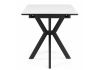Керамический стол Гардинг 100(130)x70 белый мрамор - черный - 3