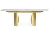 Керамический стол Готланд 160(220)x90 бежевый (fnz9206037) - золото - 4