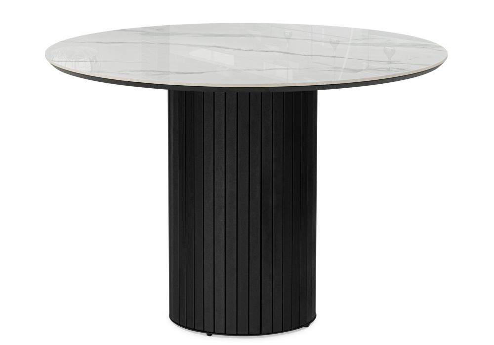 Керамический стол Гравент 110 patagonoa bianco repose - черный