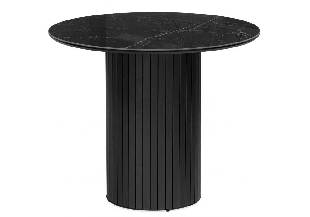 Керамический стол Гравент 90 черный мрамор shakespeare black - черный