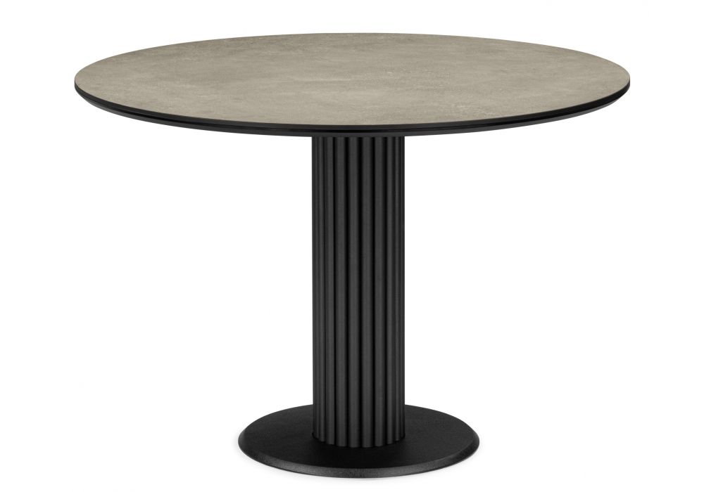 Керамический стол Кэмерон 110 avenue grey sahara - черный