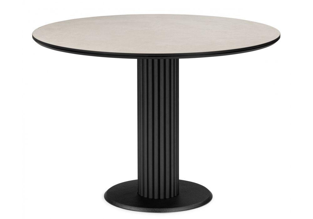 Керамический стол Кэмерон 110 krater perla repose - черный