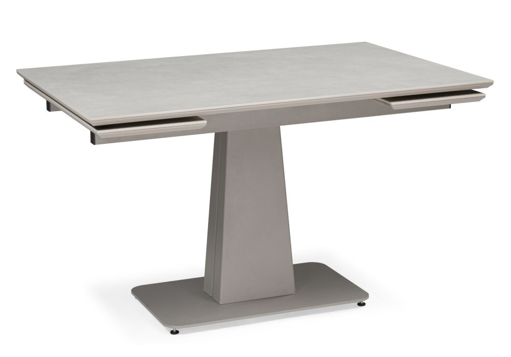 Керамический стол Мун 120(180)х80 carmen light gray - серый матовый
