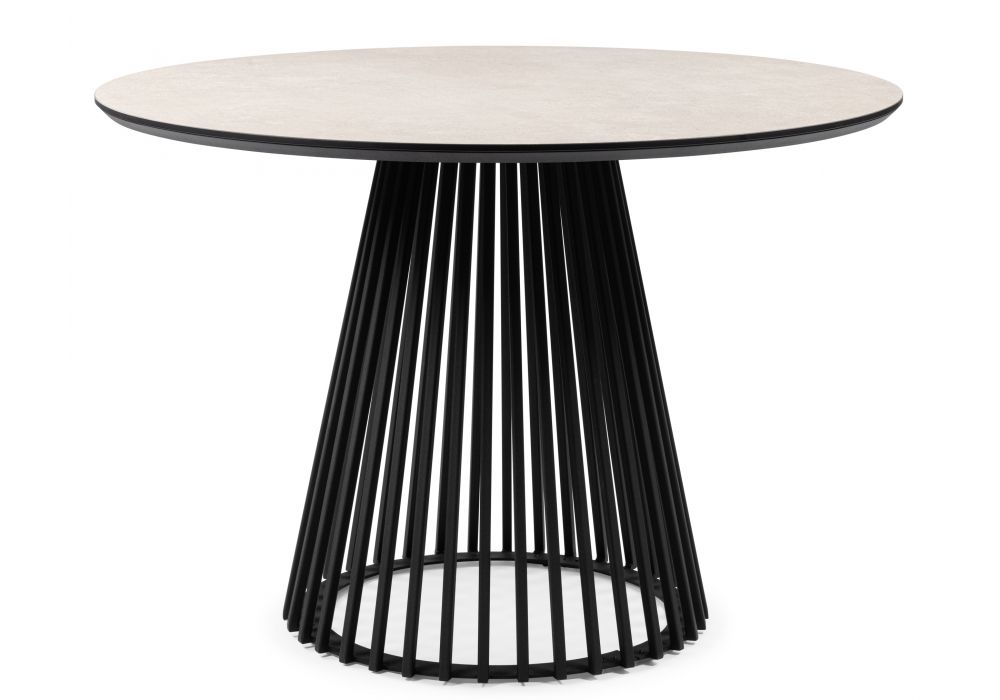 Керамический стол Нэнси 110 avenue grey sahara - черный