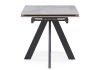 Стол Невис 140(200)х80х76 creto statuario cara polished - черный - 4