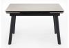 Керамический стол Норман 120(180)х80 carmen light grey - черный - 2