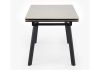 Керамический стол Норман 120(180)х80 carmen light grey - черный - 3